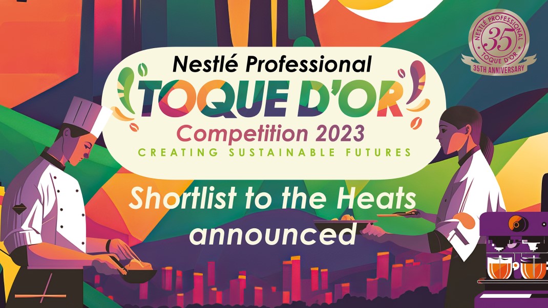 Toque d'Or heats announcement with illustration of front of house and back of house staff