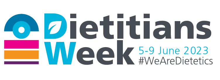 Dietitians Week logo and hashtag