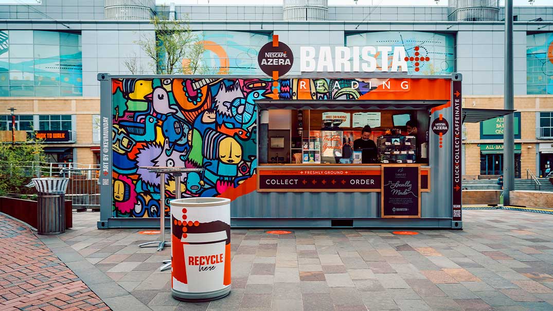 Nescafé Azera+ coffee kiosk