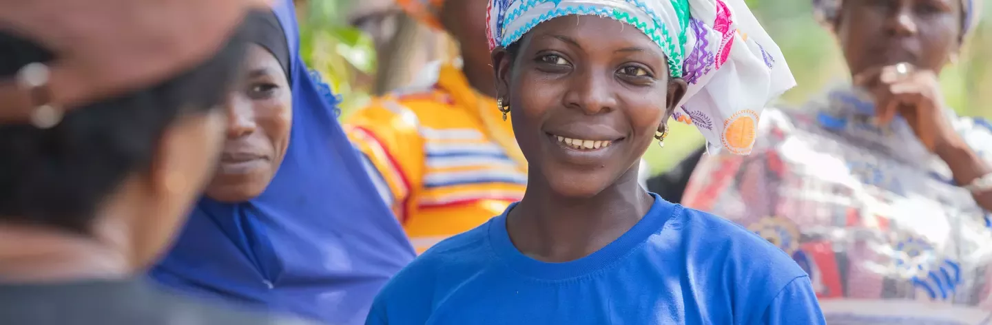Woman smiling 