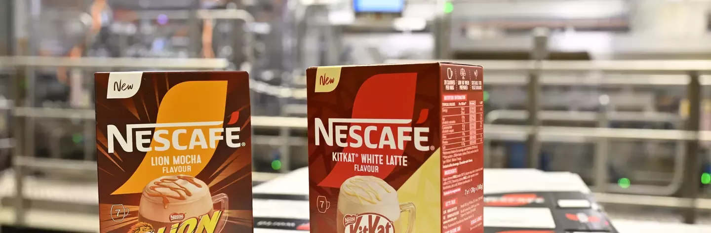 Nescafé KitKat White Flavour Latte and Nescafé Lion Flavour Mocha