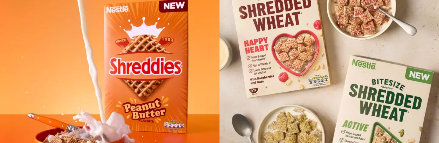 Nestlé Cereals will bring new flavours and functional benefits to breakfast tables this summer with three new cereal launches across its much-loved Shreddies and Shredded Wheat brands