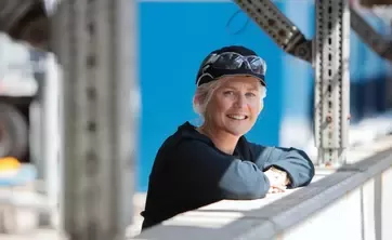 woman smiling