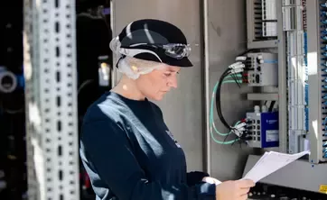 woman working