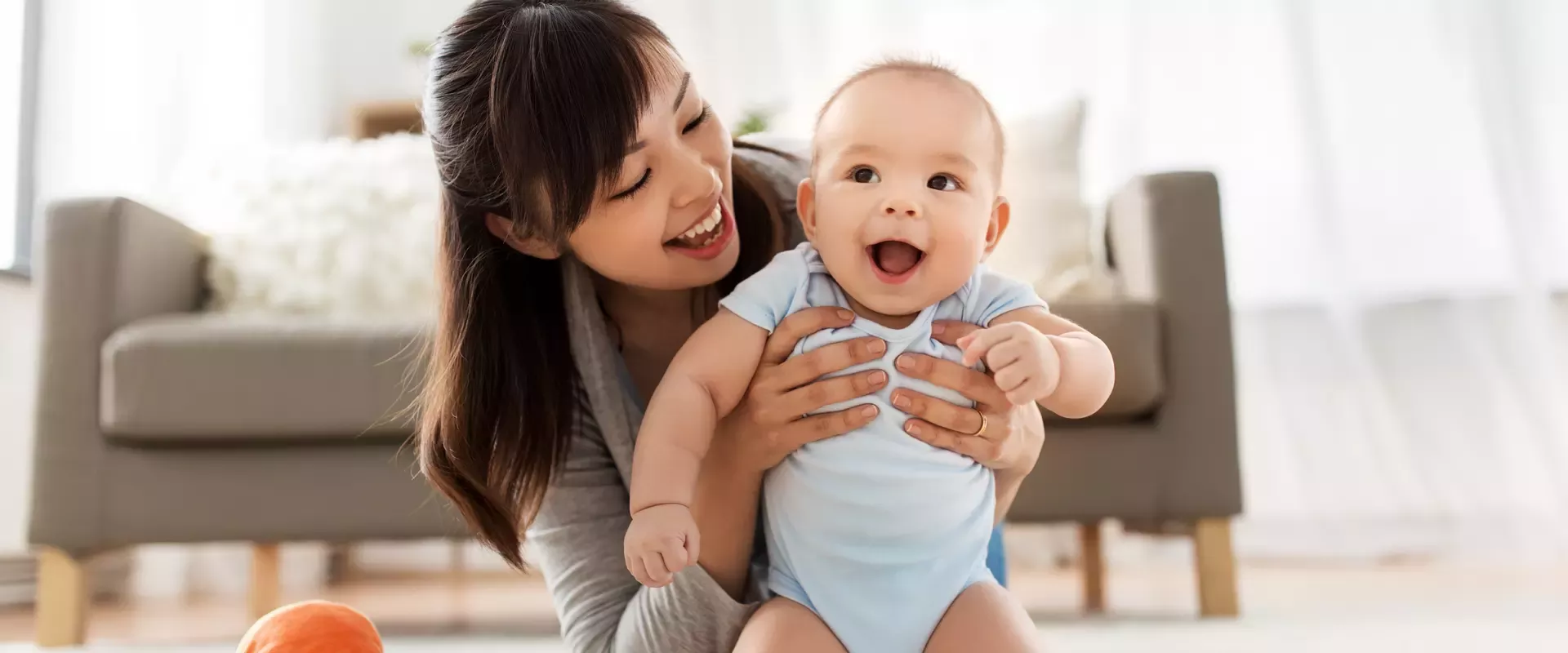 Mother with baby