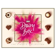 A box of Dairy Box chocolates