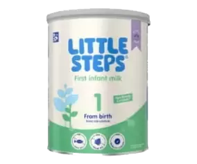 Tin of Little Steps milk