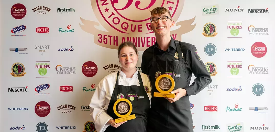 Toque d'Or winners Amber and Josh