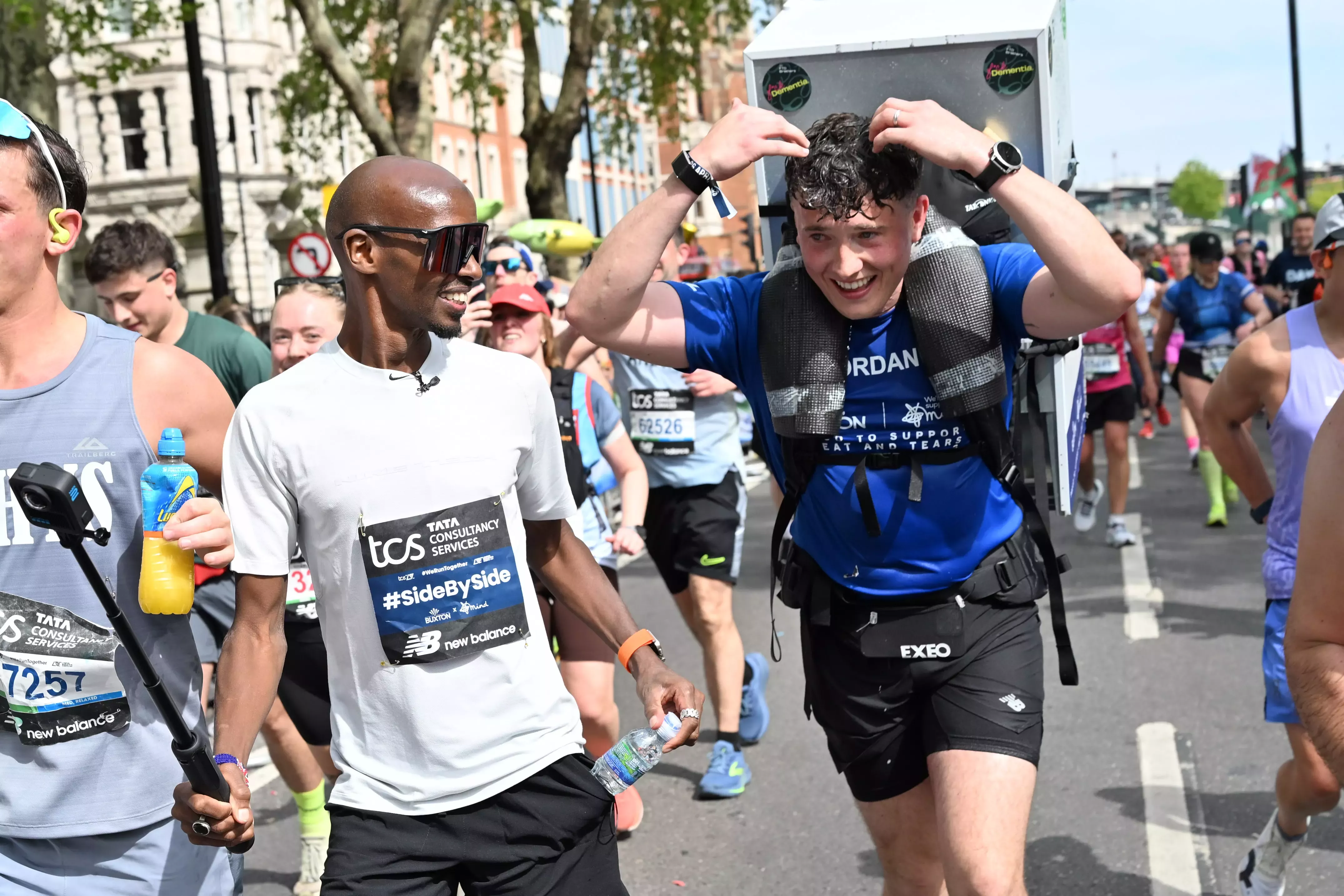 Sir Mo Farah runs 'Side by Side' with London Marathon 2026 participants