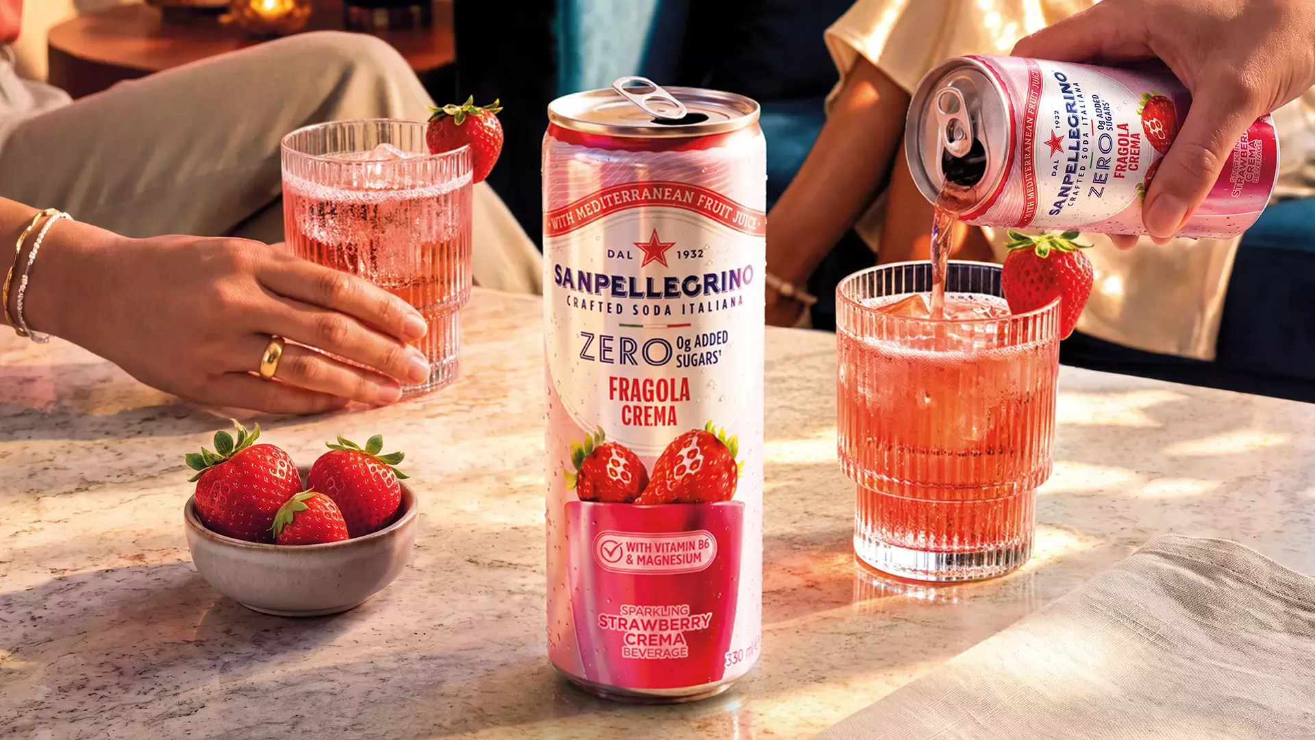 San Pellegrino Strawberry Crema