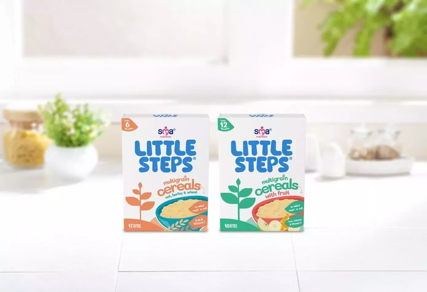 pack so multigrain cereals on kitchen counter