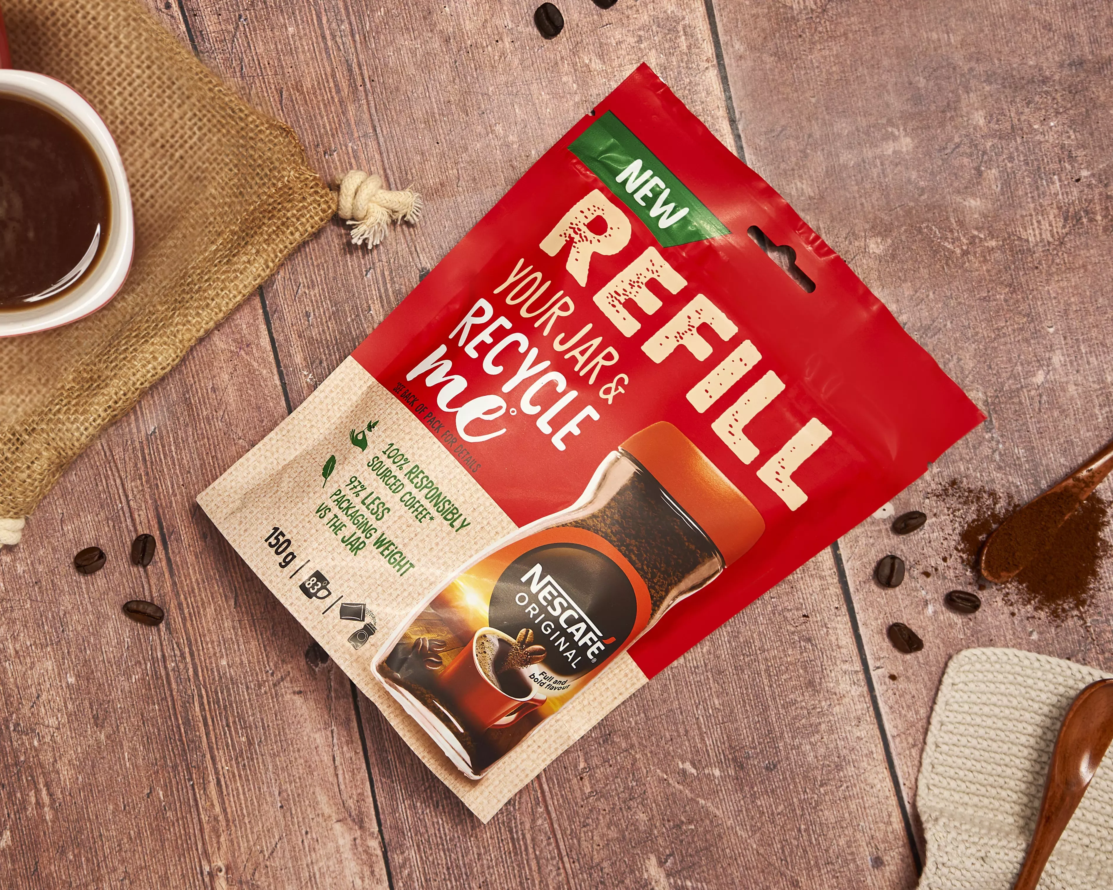 Nescafé refill pouch