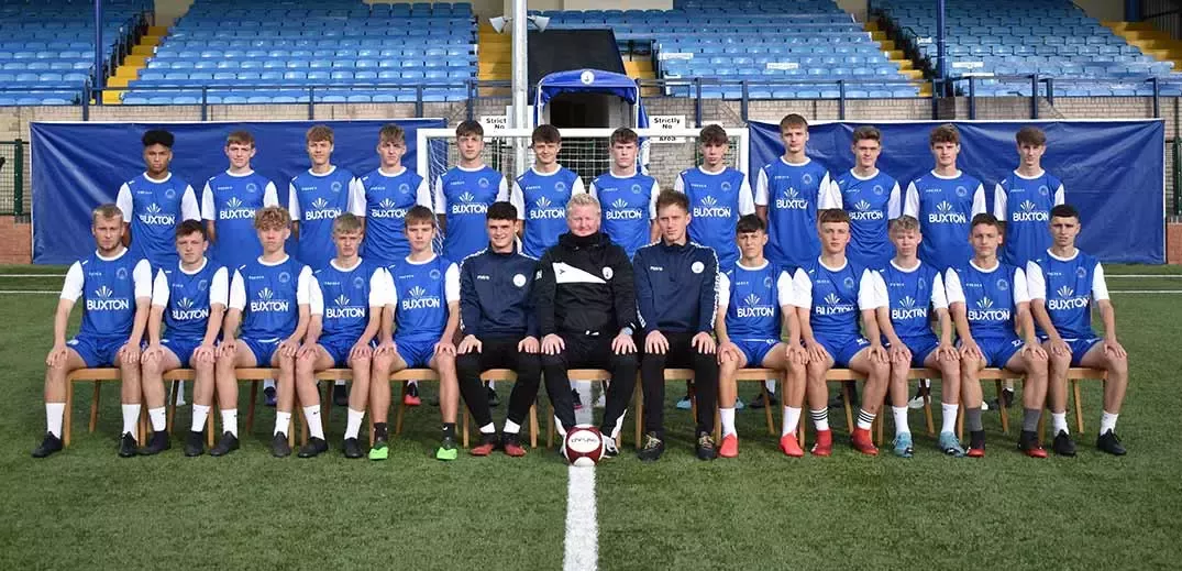 Buxton FC Academy team group pic