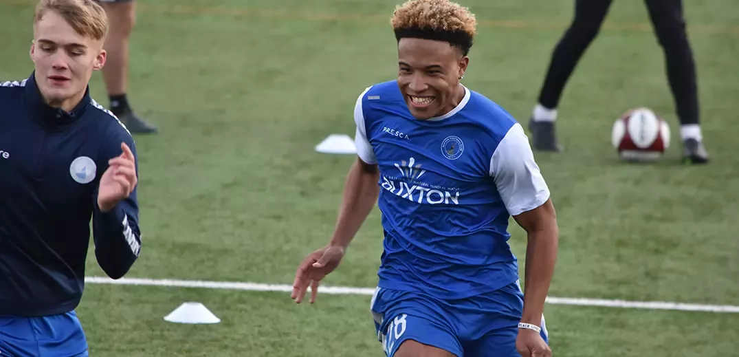 Buxton FC Academy players
