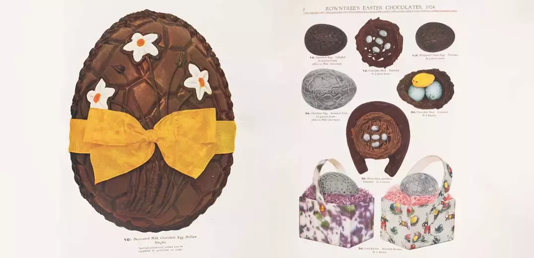 Nestlé chocolate eggs 1920s