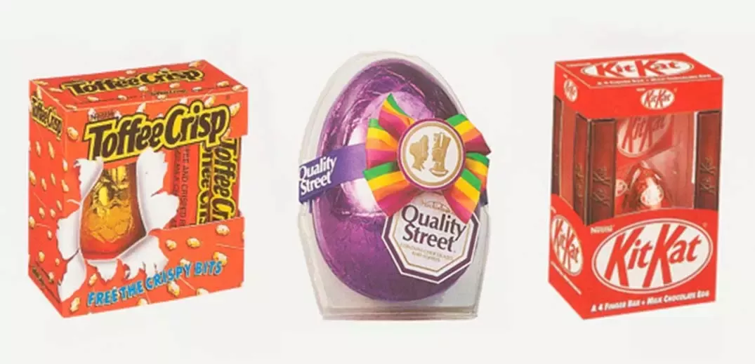 Nestlé chocolate eggs 1990s