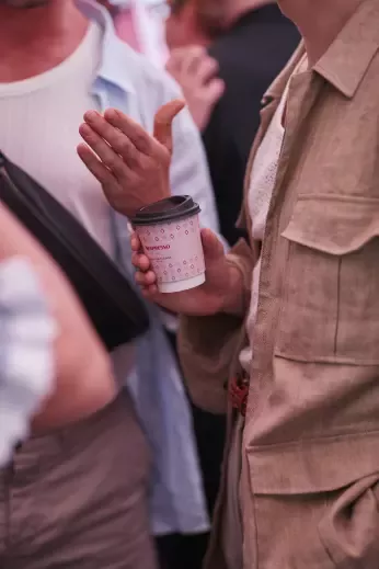cup of coffe in hand