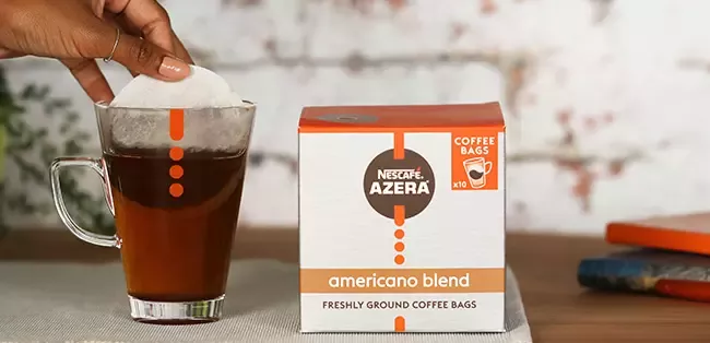 nescafe azera americano blend coffee bag