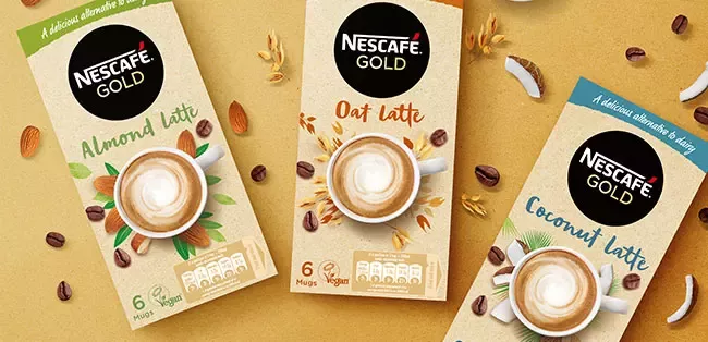 nescafe gold plant based coffee lattes