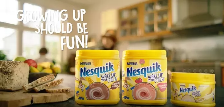 nesquik on table
