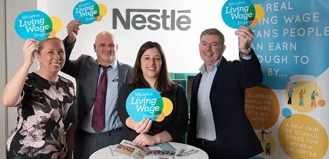 Nestlé celebrates 5 years as a Living Wage employer